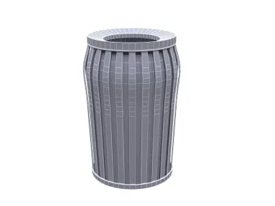 NYC Trash Bin V01 3D model