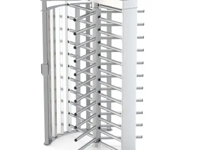Turnstile Single Gate Full Height 3D model