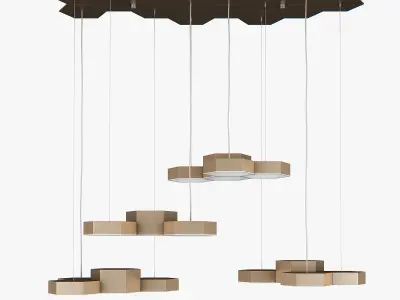 75026x Favo Lightstar Hanging Lamp 3D model