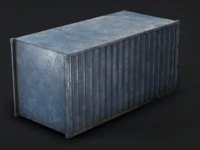 Container Low Poly shipping Low-poly 3D model