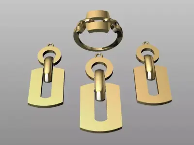 Light mini set without stones 3D print model