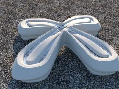 Futuristic Building  Low-poly 3D model