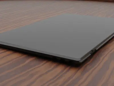 Laptop with Pixel-Based Functional Screen 3D model