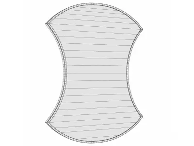 Mirror in a metal frame GZ-M1083 3D model