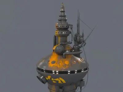 Radio Tower 2076 3D model