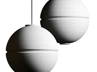 West Elm Zia Round Pendant Lamp 3D model