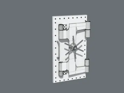 Credit Card Security Door 3D model