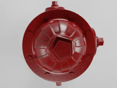 Fire hydrant 3D model 51