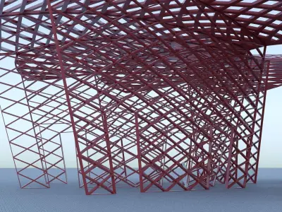 Parametric stand park 3D model