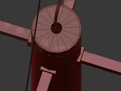 Helix Chandelier Gold 3D model