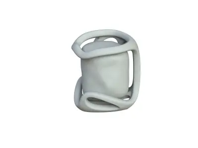 SciFi Shape Object Low Poly 44 Low-poly 3D model