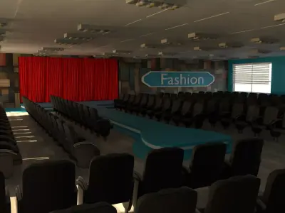 Fashion Catwalk Low-poly 3D model