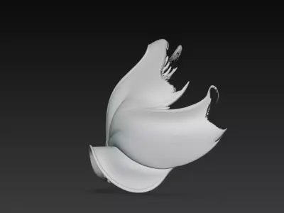 Magic flower - Botanical Designs Magical plants rose Stylized  3D print model