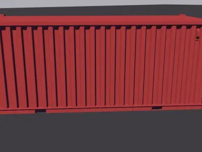 Shipping Container  Free low-poly 3D model