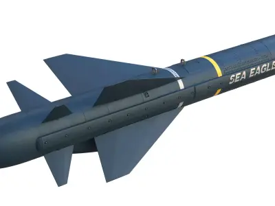 BAe Sea Eagle anti-ship missile 3D model