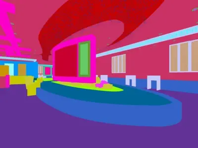Business Restaurant - Coffee - Banquet  71 3D model