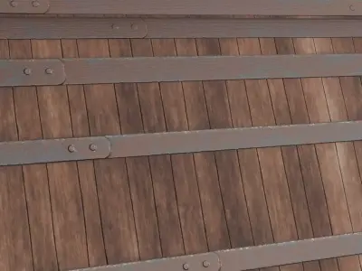 Medieval Ornate Wood Library Drawers PBR Seamless Texture