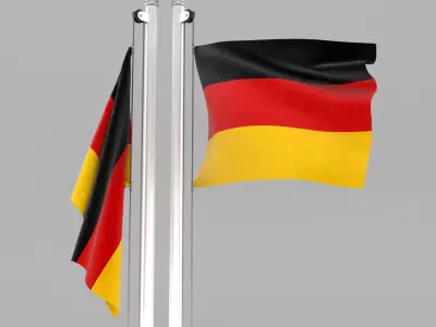 Flag of Germany 3D model
