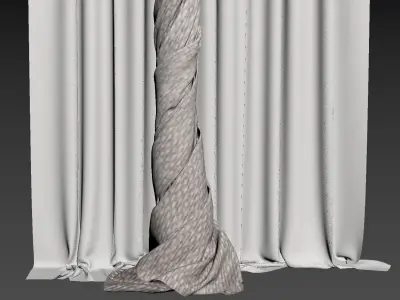 Curtain modern 13 3D model