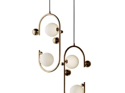 Pendant light CORDA by Romatti 3D model