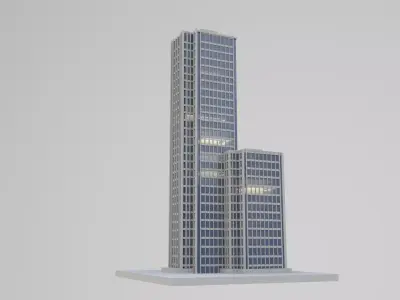 Residential building  Free 3D model