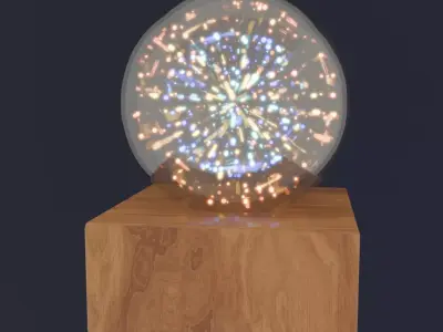 Fireworks Lamps 2patterns 3D model