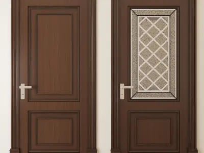 Classic door 03 3D model