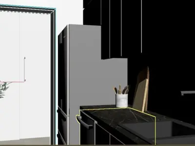 Small Kitchen 3D model