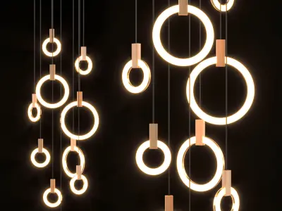 Hanging Ring Light 3D model