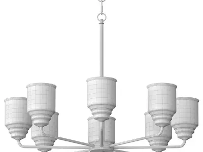 ACADIA 8 LIGHT CHANDELIER 3D model