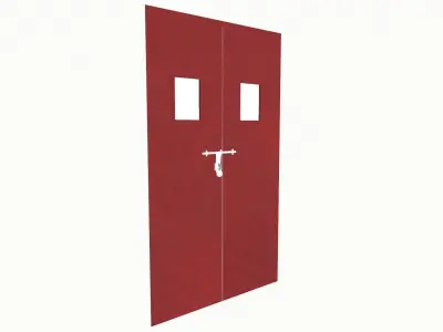 Emergency Door Low-poly 3D model
