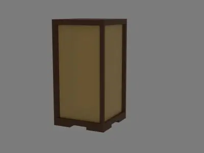 the desk lamp Low-poly 3D model