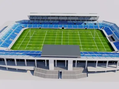 Kumagaya Rugby Ground - Japan 3D model