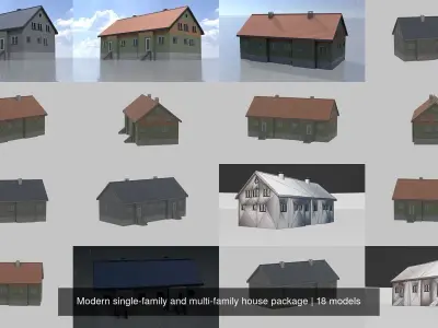 Modern single-family and multi-family house package