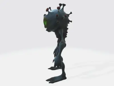 humanoid virus 3D model