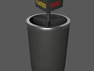 Basurero Ecologico Estacion Ecologico 3D model