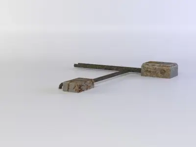 Electric wires Low-poly 3D model