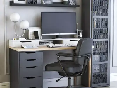 Office workplace 36 3D model