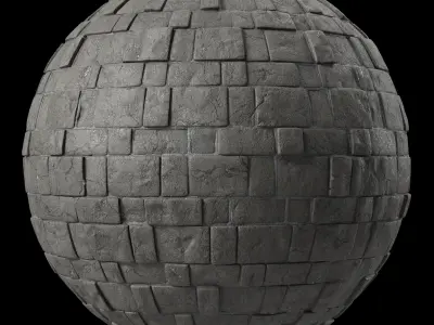 Stone Wall Materials 84- Decorative Slat Stone wall Pbr  Texture