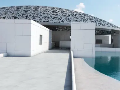 The Louvre abu dhabi museum art 3D model