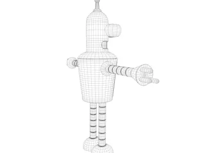 Character Bender Robot 3D model