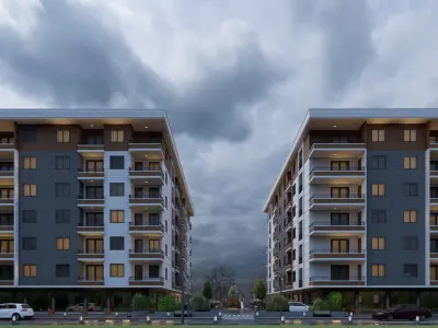 Buildings High Quality Exterior Scene Lumion 10 3D model  3D model