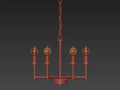 Refraktika Chandelier 6 3D model