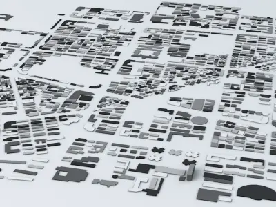 Shantou Streets and Buildings 3D model