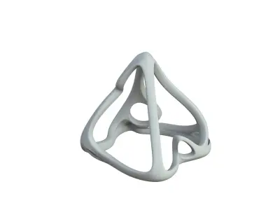 SciFi Cube Object No 62341 Low Poly Shape Low-poly 3D model