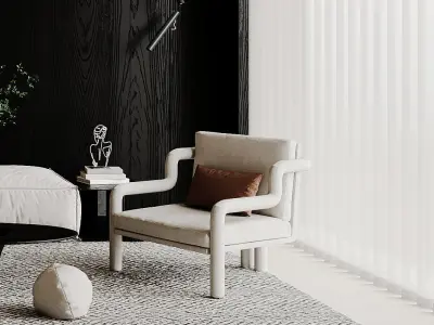 living room V-Ray Renderer 3D model get