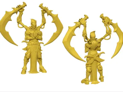 Kaleos Xaan Duelyst Fanart 3D model