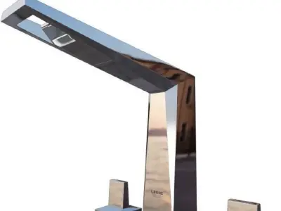 Grohe Product-faucet-Three-hole basin mixer Low-poly 3D model