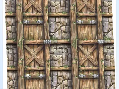  Stylized Wood Seamless Texture Texture