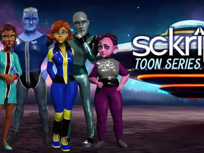 Sckript Toon Series Science-fiction collection 3D Model Pack